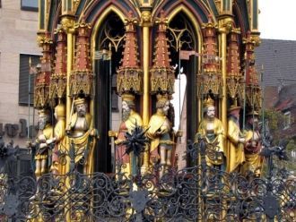 Верхний уровень фонтана символизирует Сп