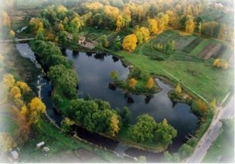 С высоты птичьего полета. Графский пруд,