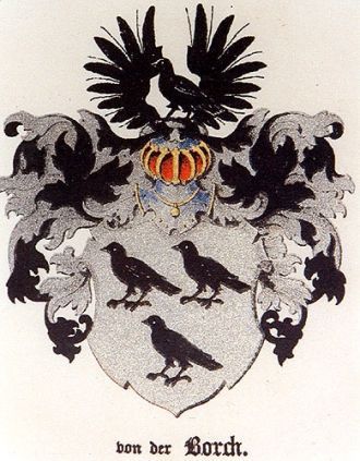 Родовой герб фон дер Борхов (фрагмент), 