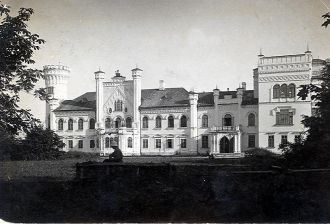 Замок Борхов в 1904 году, почтовая откры