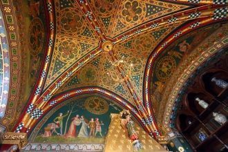 Расписной потолок замка Кардифф.