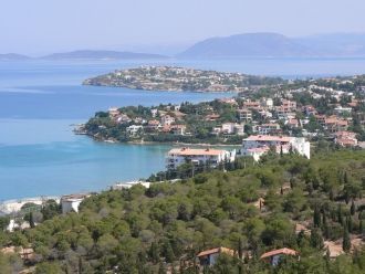 Вид на город Чемше, в котором находится 