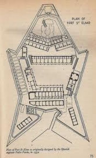 План форта Святого Эльма.