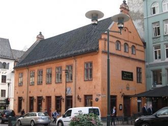 Уголок старой площади Кристиании.