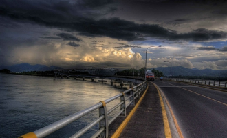 Мост Сан Хуанико вечером.