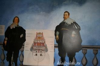Король Густав II Адольф (справа) и черте