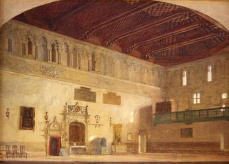 Внутри Синагоги дель Транзито.