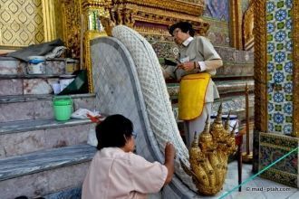 Большинство скульптурных элементов выпол