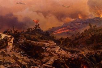 Фрагмент Диорамы. Илья Поликахин с грана