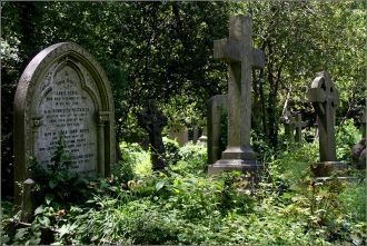 Восточная часть кладбища