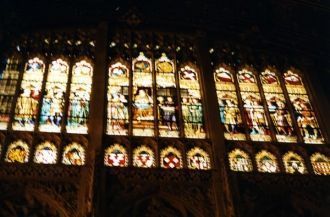 Витражи замка.