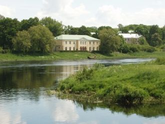 Межотне.Вид на Межотне с городища