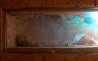 В отличие от римских катакомб, христианс