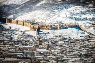 Крепость Нарын-кала зимой