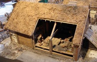 Бирка. Музей викингов. Модель дома.