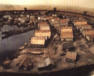 Макет города Бирка.