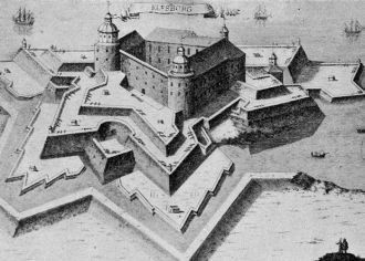 Так выглядела крепость Эльфсборг в 1612 