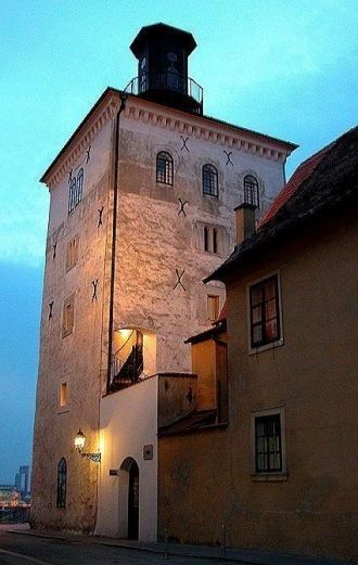 Башня Лотршчак в городе Загребе в Хорват