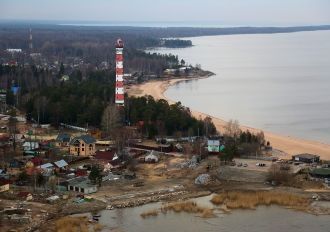 До этого побережье около мыса Осиновец с