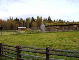 Сюда были свезены дома и хозяйственные п