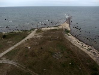 Острие мыса Тахкуна, на котором кто-то в