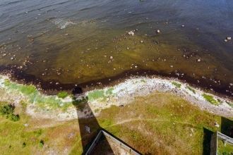 Вид со смотровой площадки на площадку пе