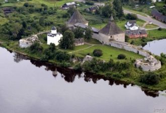 Староладожская крепость, вид сверху