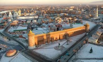 Коломенский кремль, вид сверху