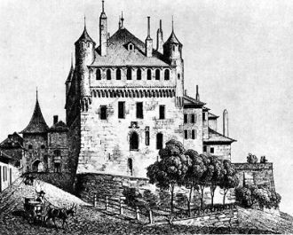 Строительство замка продолжалось с конца