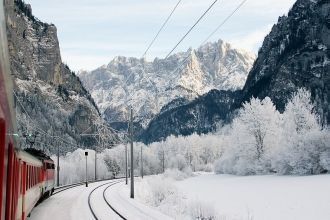 Национальный Парк Гезойзе зимой в снегу.