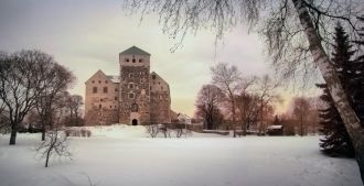 Абоский замок зимой.