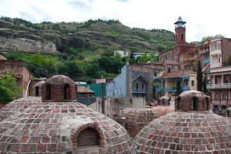 Банный квартал расположен в Старом Тбили