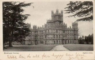 Замок Хайклер на старой открытке