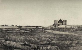 Мавзолей Ходжи Ахмеда Ясави. Литография 