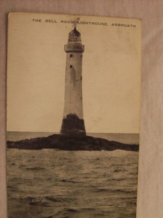 Открытка с видом Маяка Белл-Рок. Опублик