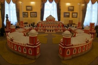 Макет Петровского путевого дворца