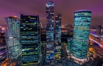 Москва-Сити ночью
