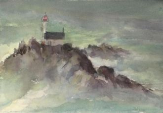 Маяк Тевеннек на картине