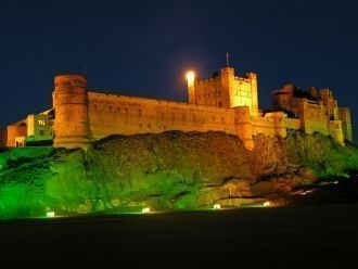 Замок Бамбург вечером