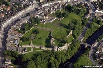 Замок Барнард с высоты птичьего полета