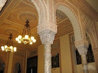 Потолок в замке де Валле.