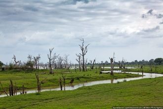 До строительства водохранилища здесь был