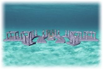 Объемная модель рифа Нептуна.