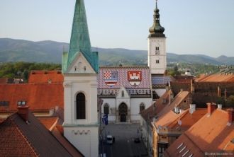 Церковь Святого Марка, вид с башни Лотрщ