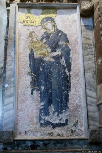 Мозаика с изображением Богородицы с Млад