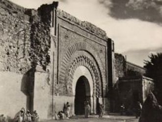 Старое фото ворот Баб Агнау.