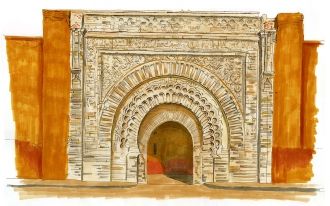 Рисунок ворот Баб Агнау.