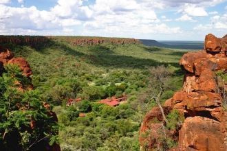 Национальный парк Ватерберг с высоты.