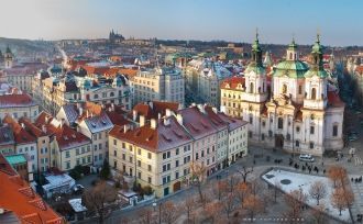 Староместская площадь вид с ратуши.