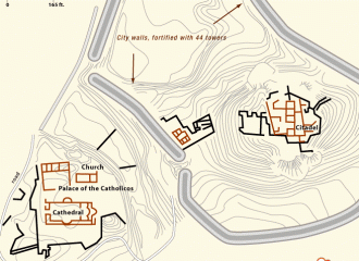 План городища Двин.